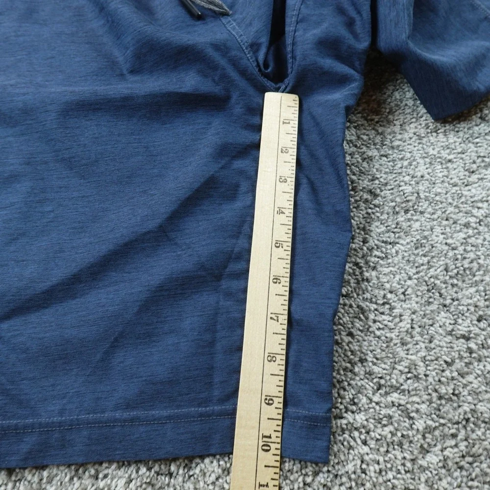 PrAna Shorts Mens L Blue Drawstring Athletic Performance Stretch Outdoor Hike